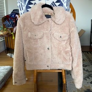Cotton candy cream soft jacket